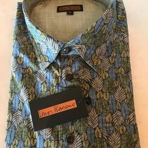 Lenor Romano Mens Button-down Dress shirt NWT